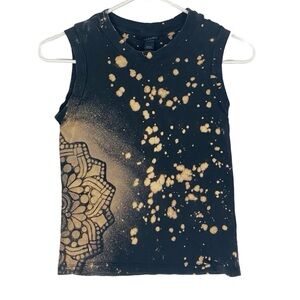 All Saints Black and Tan Tank Top